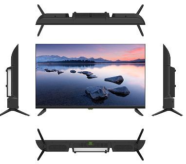 Televisione LED analogica ad alta definizione spessore ultrasottile 50 pollici TV 4K con alloggiamento in plastica